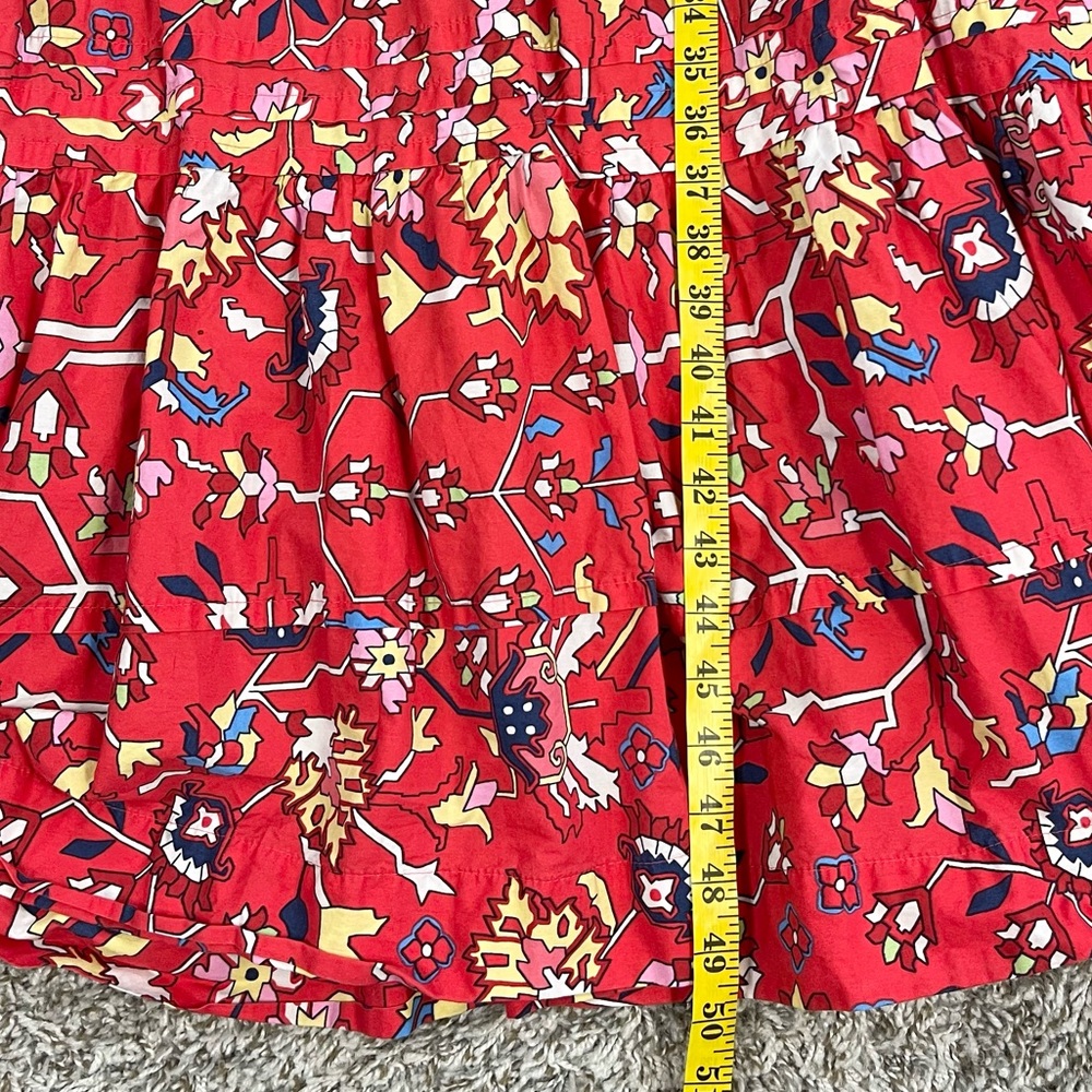 Anthropologie Somerset Red and White Flutter Sleeve Maxi Dress S - Picture 7 of 10